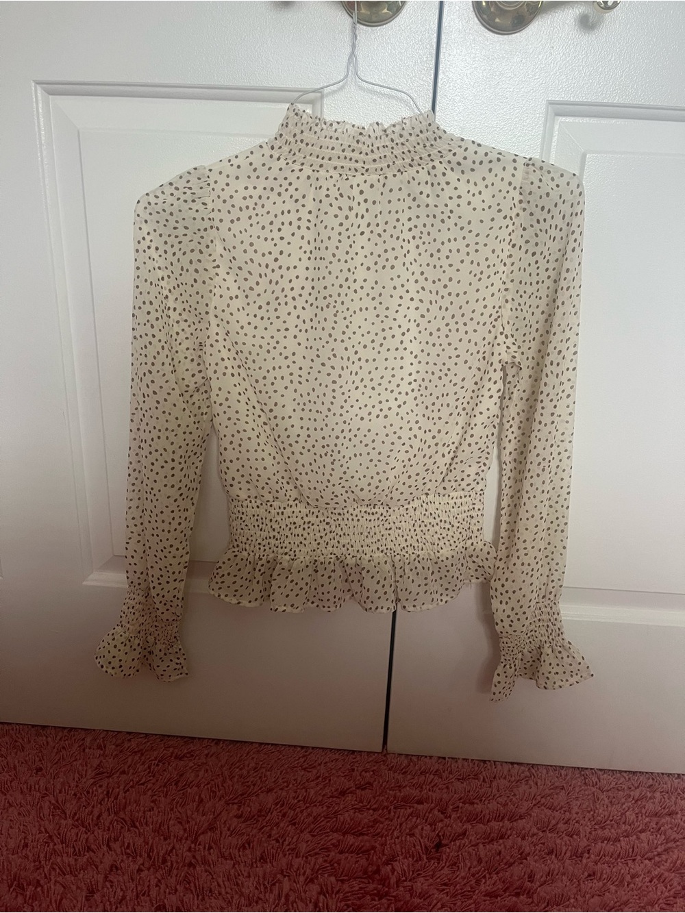 Japna Cream Polka Dot Blouse - Picture 5 of 5